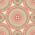 Medallion mandala geometric tiles seamless pattern