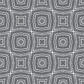 Medallion seamless pattern. Black symmetrical