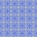 Medallion seamless pattern. Indigo symmetrical