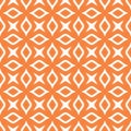 Medallion seamless pattern. Orange symmetrical Royalty Free Stock Photo