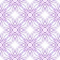 Medallion seamless pattern. Purple optimal