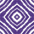 Medallion seamless pattern. Purple symmetrical