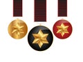 Medals ribbons