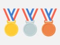 Medals vector set Royalty Free Stock Photo