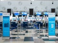 Malaysia Airlines Cabin Baggage Policy Banner In Front of Check-In Counter