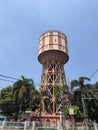 Medan, July 2021 - A water tower that was built during the Dutch colonial era which became a symbol of the city of Medan