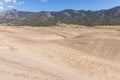 Medano Creek and traces of sand boarding