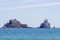 islands on the costa brav a sunny summer day