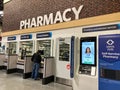 The MedAvail Self Service Pharmacy kiosk in the Pharmacy department waiting for customers to pick up their prescriptions at a Sams