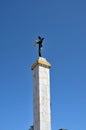 The Medea Golden Fleece Statue rises to the sky Europe Square Batumi Georgia