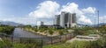 Medellin, Antioquia, Colombia, July 16, 2022, panoramic view of the EPM Intelligent Building