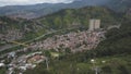 Medellin, Colombia, Drone Aerial View of Metrocable Funicular Gondola Project