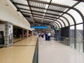 Medellin, Colombia. 05 05 2019: Interior or inside of the airport Jose Maria Cordova in Rio negro, with international tourist and