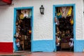 Souvenir store at the beautiful Pueblito Paisa a tourist destination showing the traditional