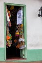 Souvenir store at the beautiful Pueblito Paisa a tourist destination showing the traditional