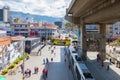 Panorama of the center of Medellin from the San Antonio s metro