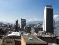 MedellÃÂ­n, Antioquia / Colombia - December 26, 2018. Building Coltejer, It was built on the ancient theater and the Europa hotel