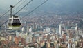 MedellÃÂ­n, Antioquia / Colombia - December 3, 2019. The Metrocable Line M is a complementary work to the Ayacucho Tram project and