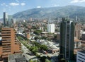 MedellÃÂ­n, Antioquia / Colombia - December 26, 2018. View of the downtown area of the city. Medellin is the capital of the