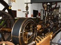 Medemblik, Netherlands. February 28, 2024. Old steamengines in the Steamenigin Museum in Medemblik Royalty Free Stock Photo