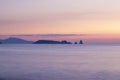 islands from pals beach at sunrise