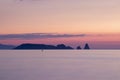 islands at sunrise from pals beach Royalty Free Stock Photo