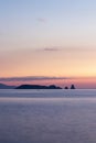 islands at sunrise from pals beach