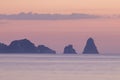 islands at sunrise from pals beach