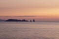 islands at sunrise from pals beach