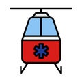 Medevac Icon Royalty Free Stock Photo