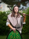 MEDGIDIA, ROMANIA - MAY 6, 2017. Dacian warriors at Dapyx Antique Festival - Medgidia who present habits, lifestyle and fighting t