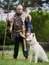 MEDGIDIA, ROMANIA - MAY 6, 2017. Dacian warriors at Dapyx Antique Festival - Medgidia who present habits, lifestyle and fighting t