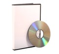Media case and compact disc Royalty Free Stock Photo