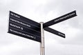 Media City Sign Post Royalty Free Stock Photo