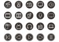 Media collection icons. Vector illustration decorative design Royalty Free Stock Photo