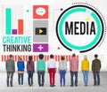 Media Communication Connect Creative Thinking Concept Royalty Free Stock Photo