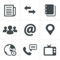 Media and communication icons