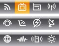 Media & Communications - Vector Icons Set Royalty Free Stock Photo