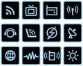 Media & Communications - Vector Icons Set Royalty Free Stock Photo