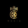 Media company vector logo