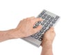 Media conceptual image - Unusual large remote control