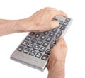 Media conceptual image - Unusual large remote control