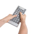 Media conceptual image - Unusual large remote control