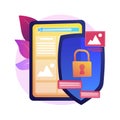 Media content control abstract concept vector illustration.