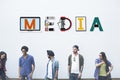 Media Entertainment Broadcast Communication Multimedia Concept Royalty Free Stock Photo