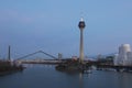 Media harbor with Rheinturm tower