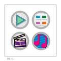 MEDIA: Icon Set 06 - Version 1