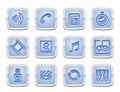 Media icon set Royalty Free Stock Photo