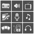 Media icons Royalty Free Stock Photo