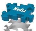 Media Jigsaw Shows Tvs News Newspapers Radio Or Tv